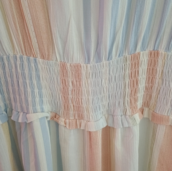 Promesa Striped Pastel Dress - Picture 6 of 9